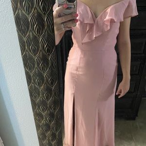 Blush bridesmaid dress. Never worn or alteted